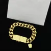 Moda Gold Charm Link Charkles Chokers for Women Menns Party Jewelry for Couples Lovers Engagement Gift com Box268G