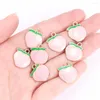 Charms 10Pcs Multistyle Enamel Fruits Charm For DIY Jewelry Making Necklace Earrings Lemon Strawberry Orange Peach Pendants Accessories