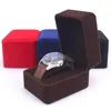 Boîtes de montre vintage carré mallette de rangement montre-bracelet cadeau luxe Velet emballage affichage organisateur boîte protéger vitrine support