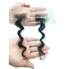Lace S HD Baby Hair Stripes Human Edge Body Wave Curly Swiss Hairline Fringe Strips for Women 230928