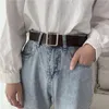 Gürtel Imitation Leder Quadratische Schnalle Einfarbig Einstellbare Taille Korsett Für Jeans Hosen Dekoration Mode Koreanischen Bund