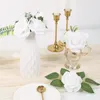 Fleurs décoratives 25/50 pièces de roses en mousse réelles et fausses avec tiges pour bouquets de mariage faits à la main, centres de table de douche nuptiale