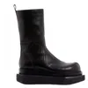 Chunky Heel Man Black Boots Fashion Men Designer Boot Round Toe Men Waterproof Boot