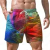Men's Shorts Summer Beach Pants Loose Comfortable Breathable 3D Printed Hawaiian Home Furnishing Travel Clothing Oversized
