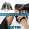 Lace s Human Hair Bang HD Frontals Natural Straight Neat Accessories For Girls Invisible Thin Fake Fringes 230928