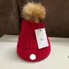 Kvinnors hattar Designer Knit Cap Hat Raccoon päls pälsboll stickad cloche hatt kallsäker varm unisex stil lämplig för män och kvinnor bär huvud svans lämplig för de flesta människor