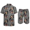 Men's Tracksuits Dachshund Men Sets Dog Pet Casual Shorts Beach Shirt Set Summer Funny Graphic Suit Short-Sleeved Big Size Clothing