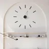 Zegary ścienne Całgólne Dekoracja Domu Dekoracja Sztuka czarna unikalna projektant salonu sypialnia nordycka biuro Duvar Saati Decor
