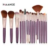 Make-up Gereedschap Maange 18 Stuks Make-Up Kwasten Set Blush Poeder Foundation Brush Oogschaduw Borstel Beauty Tools 230928