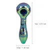 Chinafairprice CSYC Y281 About 4.72 Inches Dab Rig Glass Pipes Mechanical Gear Wheel Style Tobacco Spoon Smoking Pipe 2 Colors