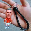 Porte-clés figurine de Football en PVC nostalgique, étoile de Football, décoration de gâteau, poupée, joueur mignon, jouets pour Fans, cadeau Souvenir