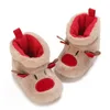 Bottes Tregren année noël bébé hiver neige doux anti-dérapant élans chaussons chauds premiers marcheurs enfant en bas âge garçons filles chaussures de berceau