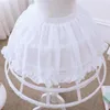 Kadınların pijama balıkbonu karmen etek brace elastik bel metal çemberleri örgü petticoat crinoline lolita cosplay düğünü için