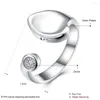 Cluster Rings High Quality 925 Sterling Silver Adjustable For Women Fashion Jewelry Christmas Party Gifts Wholesale
