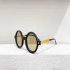 Fashion Sunglasses Frames High-quality German Niche Brand KUB Round Acetate Frame Vintage Glasses Optical Prescription Lens283G