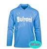 86 87 88 89 90 91 93 13 Maillots rétro Napoli Maillot de football MARADONA Maillots de football Naples VINTAGE CLASSIC Uniformes à manches longues courtes