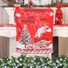Stol täcker täcker Christma som bild visade julsträcka på fester och middagar