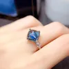Cluster Rings 4ct 10mm Cabochon Topaz Ring Sugarloaf Silver 925 Gemstone Jewelry Birthday Gift For Woman