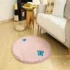 Tapis rond 100cm dessin animé doux tapis de porte belle maison lavable tapis confortable tapis de bain anti-dérapant tapis d'absorption d'eau