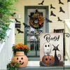 Autres fournitures de fête d'événement 1pc Joyeux Halloween Décoration de jardin Drapeaux de sorcière Arrangement de scène Drapeau de cour Festival Atmosphère Bannière 230928