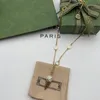 Klassieke Ijs Hanger Kettingen Mode Luxe Merk Designer Parel Brief Oorbel Voor Vrouwen Bruiloft Cadeau Sieraden Met B269q