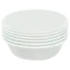 Plates Winter Frost White Set Of 6 Pasta Bowls 20-oz Restaurant Modern Sauce Dish Green Dishes