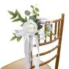 装飾的な花の絶妙な作られた椅子のアクセサリー低メンテナンスワイドアプリケーション椅子を簡単に取り付ける現実的な外観