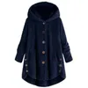 Autumn Winter Coat Womens Warm Teddy Bear Coat Wool Jacket Female Plush Coat Hooded Jacket New Women's Coats Solid Color Jacket