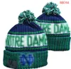 Notre Dame Fighting Irish Beanies Beanie North American College Team Side Patch Winter Wool Sport Knit Hat Skull Caps A0