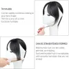 Lace S Natural Human Hair Fringe Clip in Real Bangs Accessorie for Women 3D Middle Part Fałszywe egzrencje Niewidzialne włosy 230928