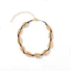 Choker Vintage Bohemian Shell Necklace For Women Jewelry 2023 Trending Handmade Stringing Alloy Short Neck 2Z40