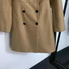 Trench da donna 2023 Piccolo Diamond Spilla Doppia Abito a maniche lunghe Selva Khaki Black SML