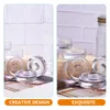 Storage Bottles 3Pcs Kitchen Fermentation Weights Pickle Bottle Glass Reusable Lids Jar