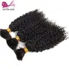 Lace s Bulk Hair Human Braiding Curly Double Drawn Full End 13 Stück für Zöpfe Großhandel Burmesisch 230928