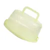 Plates Portable Cake Storage Container Server With Handle Round Carrier Dome Pie Cupcake Muffin Keeper Green