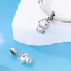 925 sterling silver charms for jewelry making for women beads Cute Pet Cat Pendant