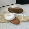 Boots Designer Tasman tofflor Chestnut Fur Slides Sheepskin Shearling Tazz Mules Women Men Ultra Mini Platform Shoes Make Comfort Fall Winter Size 35-40