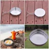 Pans Stainless Steel Steak Frying Pan Outdoor Cooking Pot Portable Utensil