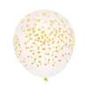 Decoración de fiesta 30pcs12 pulgadas Gypsophila Latex Globo Impresión Estrella de cinco puntas Diseño de lunares dorados Atmósfera Año