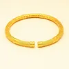 Браслет с резными бусинами, мужской браслет в форме кирпича из 18 карат, желтое золото, классический стиль, женский браслет, регулируемый браслет, подарок