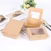 Take Out Containers 50pcs Disposable Food Microwaveable Kraft Takeout Boxes Leak Grease Resistant Recyclable