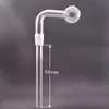14mm mâle verre brûleur à mazout tuyaux tige claire vers le bas adaptateur Tube huile clou adaptateur pour fumer tuyau d'eau Bong accessoires