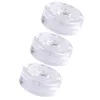 Storage Bottles 3Pcs Kitchen Fermentation Weights Pickle Bottle Glass Reusable Lids Jar