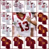 Collège USC Trojan 13 Caleb Williams Maillot de football 5 Reggie Bush 43 Troy Polamalu 33 Marcus Allen Tuipulotu Calen Bullock Brenden Rice Denis Lynch Personnalisé Hommes Enfants