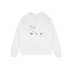 Designer hoodie Alenciag hollow letter printed round neck pullover long sleeved sweater loose cotton versatile light luxury casual heavy weight couple sportswear