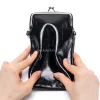 Bolsos de lujo de cuero genuino encerado con aceite, bolsos de cadena a la moda para mujer, nuevos bolsos cruzados para mujer, bolso de mano, cartera para teléfono