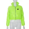 Женская пуховая куртка-парка, теплая ветровка, пальто, короткий стиль для леди, тонкие куртки, зимняя верхняя одежда с буквами, Budge S-XL