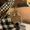 Charm Armbänder 925 Sterling Silber Retro Glocke Armband Antiken Stil Machen Altes Temperament Dicke Kette Friendship240B