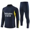 22 23 24 Real Madrid Tracksuit Cootcer Proteys يضع Madrides Bellingham Vini JR Set 22 2023 2024 Chandal Futbol Football Training Suit Men Kids