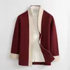 Erkek Ceket Bahar Sonbahar Çin Stili Retro Stand Yaka Üstler Klasik Gevşek Sıradan Sokak Erkekler Palto Erkek Giysiler